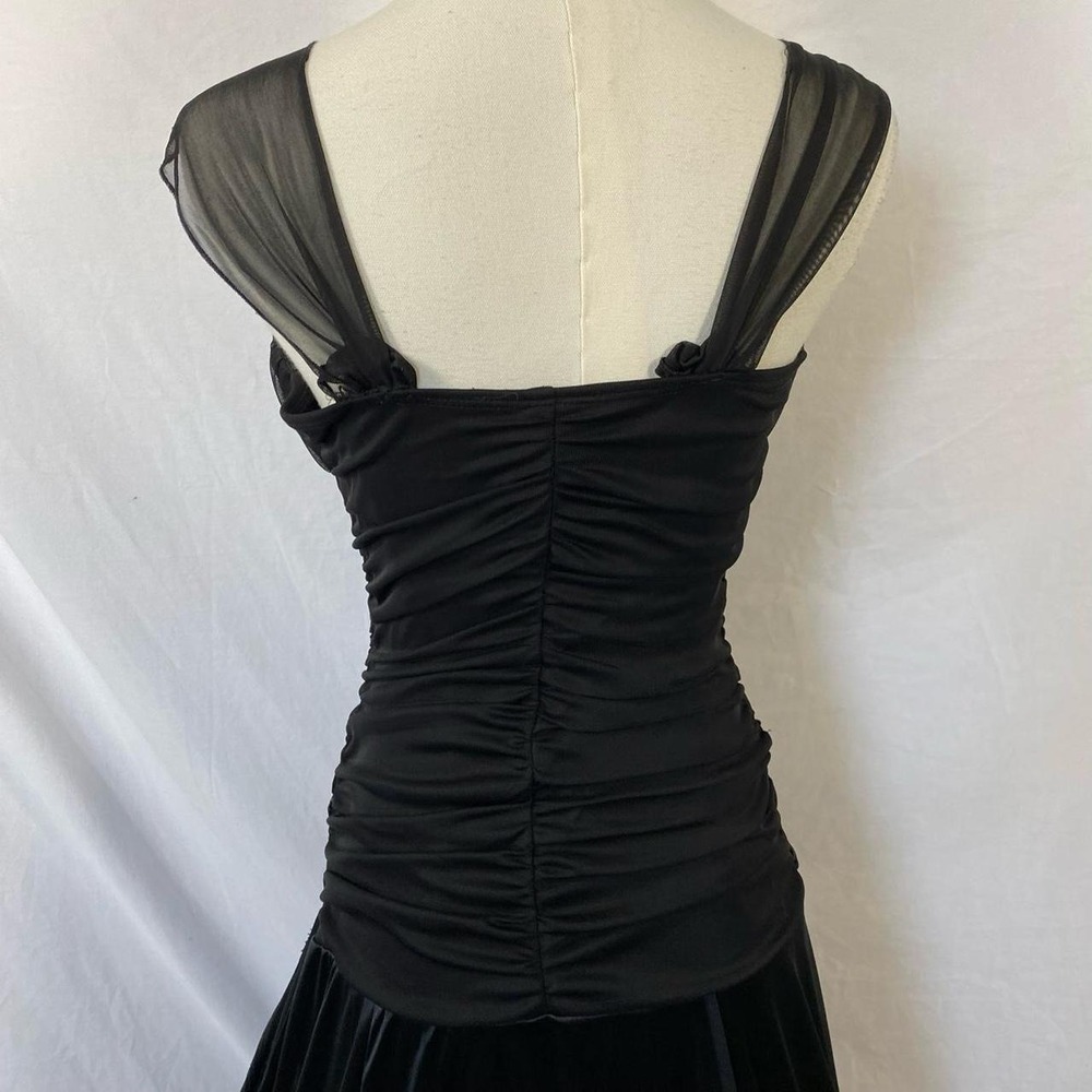 XOXO black maxi dress size large goth grunge whimsigoth - Picture 5 of 8